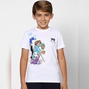 JACK & JONES JUNIOR JACK&JONES Boys X Kung Fu Panda White Graphic Print T-shirt