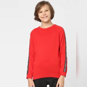 JACK & JONES JUNIOR JACK&JONES Boys Red Tape Detail Pullover