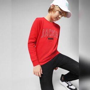 JACK & JONES JUNIOR JACK&JONES JUNIOR BOYS Red Logo Print Sweatshirt