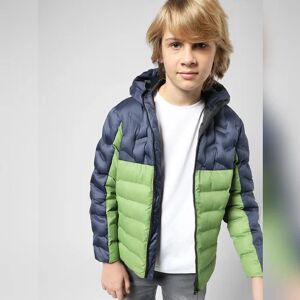 JACK & JONES JUNIOR JACK&JONES JUNIOR BOYS Blue Colourblocked Puffer Jacket