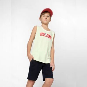 JACK & JONES JUNIOR JACK&JONES Boys Green Printed Sleeveless T-shirt