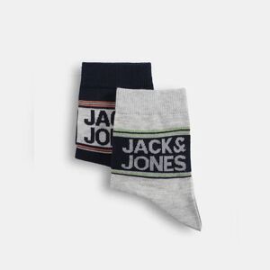JACK & JONES JACK&JONES Pack of 2 Logo Print Mid-Length Socks