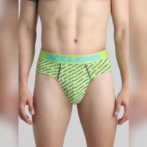 JACK & JONES JACK&JONES Green Logo Print Briefs