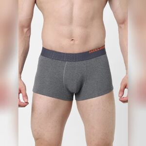 JACK & JONES JACK&JONES Grey & Navy Blue Trunks - Pack of 2