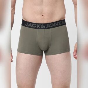 JACK & JONES JACK&JONES Dusty Olive Green Logo Print Trunks