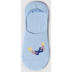 JACK & JONES JACK&JONES Pack Of 2 Blue Printed No Show Socks