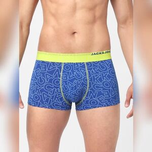 JACK & JONES JACK&JONES Blue & Black Alphabet Print Trunks - Pack of 2