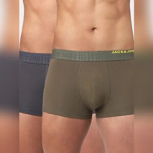 JACK & JONES JACK&JONES Pack Of 2 Green & Grey Trunks