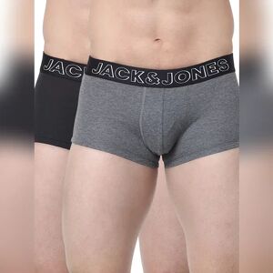 JACK & JONES JACK&JONES Pack Of 2 Black & Grey Trunks