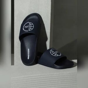 JACK & JONES JACK&JONES Dark Blue Logo Print Sliders