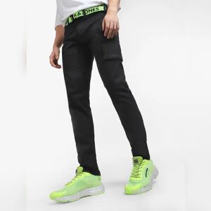 JACK & JONES JACK&JONES Neon Green Logo Print Mesh Sneakers