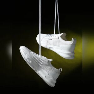 JACK & JONES JACK&JONES White Knit Lace-Up Sneakers