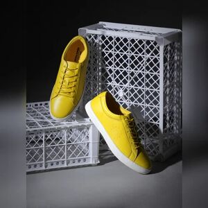 JACK & JONES JACK&JONES Yellow Leather Lace-Up Sneakers