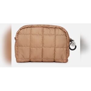 VERO MODA Brown Quilted Makeup Pouch