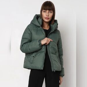 VERO MODA Green Hooded Puffer Jacket