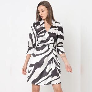 VERO MODA Black Zebra Print Shirt Dress