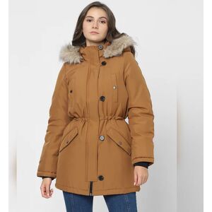 VERO MODA Brown Winter Hooded Parka Jacket