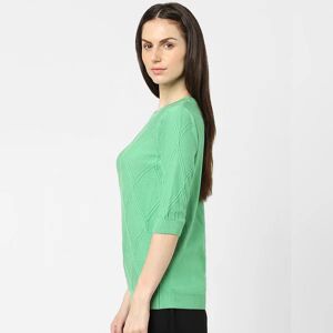 VERO MODA Green Textured Pullover