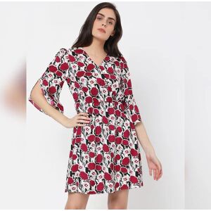 VERO MODA White Floral Shift Dress