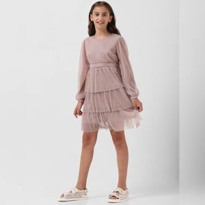 Vero Moda Girls VERO MODA GIRL Silver Shimmer Tiered Dress