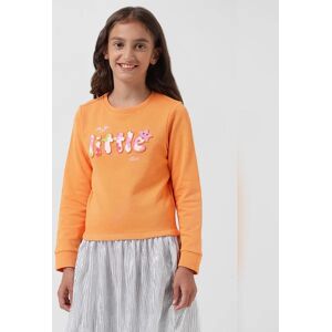 Vero Moda Girls VERO MODA GIRL Orange Printed Sweatshirt Dress