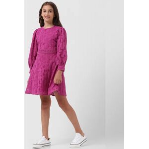 Vero Moda Girls VERO MODA GIRL Magenta Lace Fit & Flare Dress