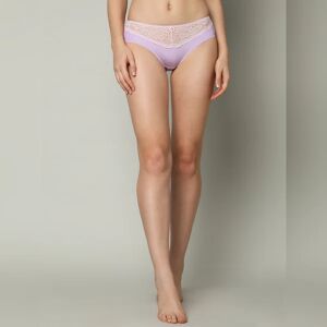 VERO MODA INTIMATES Lilac Lace Detail Midi Briefs