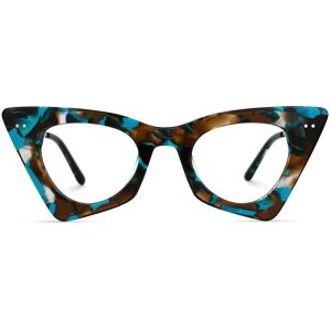 Vooglam Optical Gretchen - Geometric Brown/Blue Eyeglasses