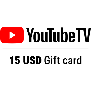 Youtube TV Gift Card 15 USD