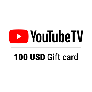 Youtube TV Gift Card 100 USD