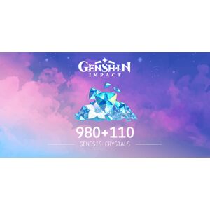 Genshin Impact 980 Plus 110 Genesis Crystals