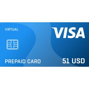 Prepaid Virtual Visa 51 USD