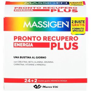 Marco viti farmaceutici spa Massigen Pronto Recupero Plus 24+2bust