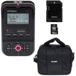 Roland R-07 black Bag Bundle nero