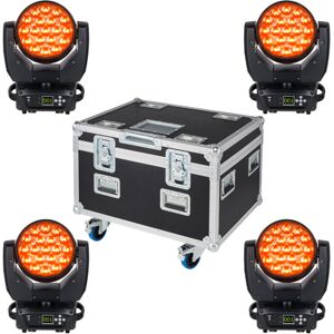 EuroLite LED TMH-X4 Zoom Wash Tour Pack nero laminato