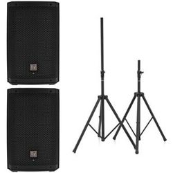 EV ZLX 8P G2 Stereo Stand Bundle nero
