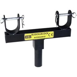 Block And Block AM3802 Truss Support 38mm male nero