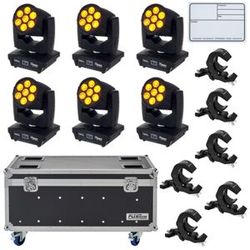 Varytec Hero Wash 715 HEX LED Bundle nero
