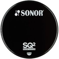 Sonor PB22BL SQ2 Bass Reso Fell Black with and SQ2 logo
