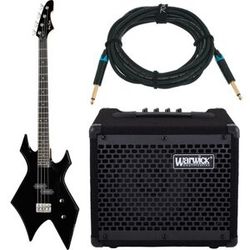 Harley Benton WB-20BK Rock Series w/Warwick nero