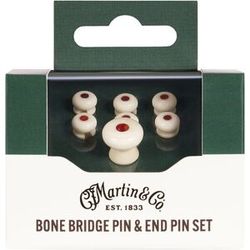 Martin Guitar Bone Bridge & End Pin F Tort