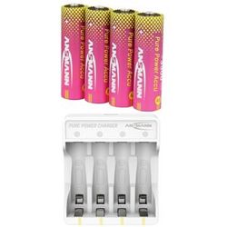 Ansmann AA 3500 mAh Charging Bundle rosa