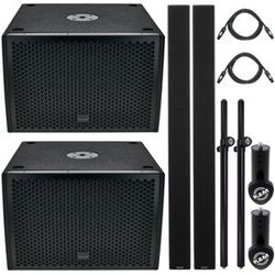 Seeburg Acoustic Line L16 / G-Sub Power Bundle nero