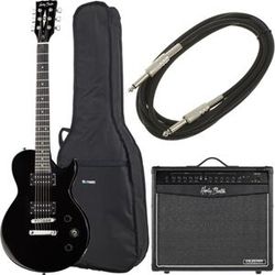 Harley Benton SC-200 BK Student Serie Bundle nero lucido
