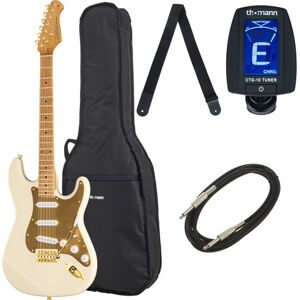 Harley Benton ST-62DLX OW Vintage Bundle Olympic White lucido