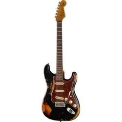 Fender Roasted '61 Strat ABLK/3TSB Aged Black over 3