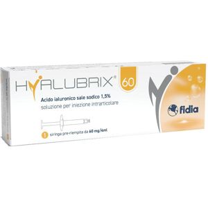 FIDIA FARMACEUTICI SpA Hyalubrix Siringa intra-articolare 60 acido ialuronico 1,5% 60 mg 4 ml