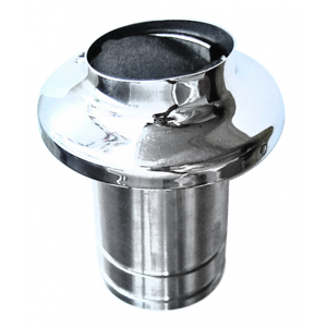 HiNelson Scarico motore in acciaio inox paletta in plastica Scarico ø mm.150