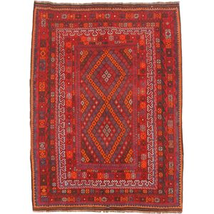 Nain Trading Tappeto Orientale Kilim Afghan Antico 300x220 Arancione (Lana, Afghanistan, Tessuto a mano)
