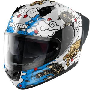 NOLAN - Casco N60-6 Sport Wyvern Metal Bianco / Multicolour Bianco,Multicolore L